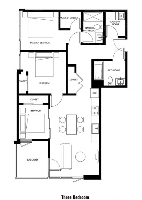 a black and white floor plan of a house